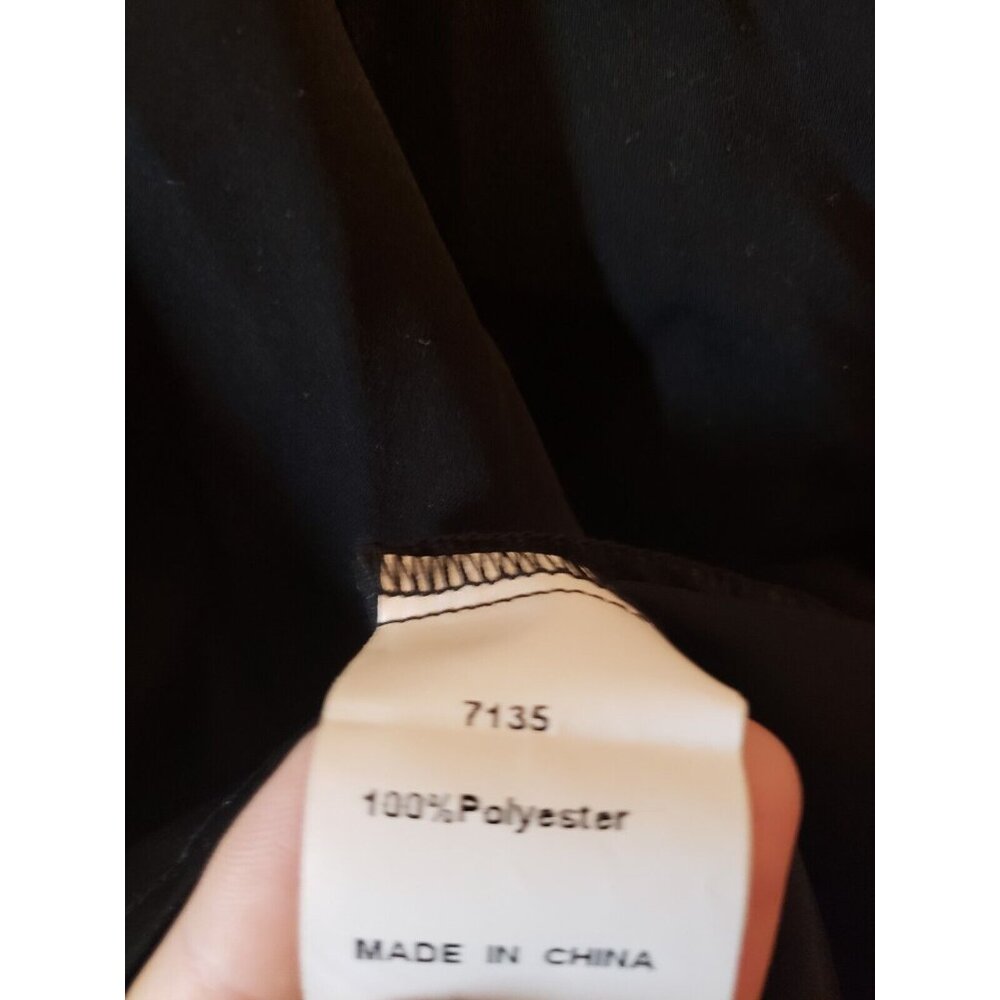 Prettygarden Women S Mini Dress Black Waist Cutout Long Sleeve Ruffle Tiered NWT - Picture 7 of 7